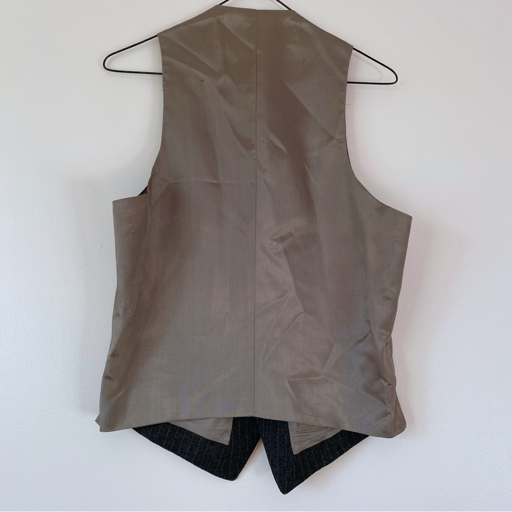 Grey Pinstriped Vest - Picture 7 of 9